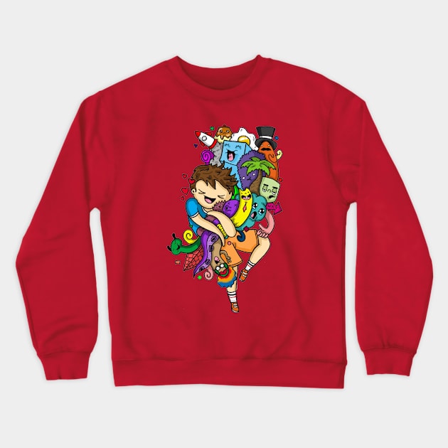 hug Crewneck Sweatshirt by ybalasiano